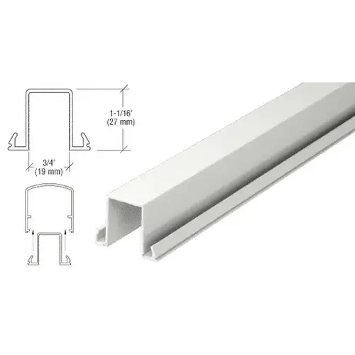 Sky White Horizontal Snap-In Infill for Glass 241" Long Sky White Horizontal Snap-In Infill for Glass 241" Long