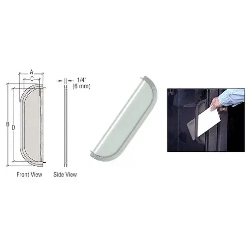 Satin Anodized 2-5/8" x 12-1/8" Standard Mail Slot