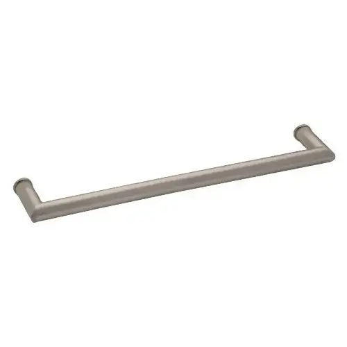 Brushed Nickel 24" MT Series Round Tubing Mitered Corner Single-Sided Towel Bar