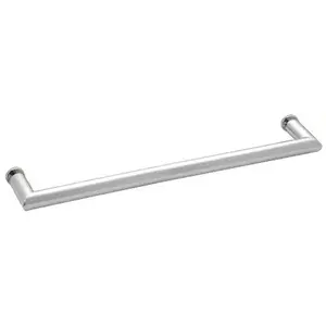 CRL MT24CH Polished Chrome 24" MT Series Round Tubing Mitered Corner Single-Sided Towel Bar