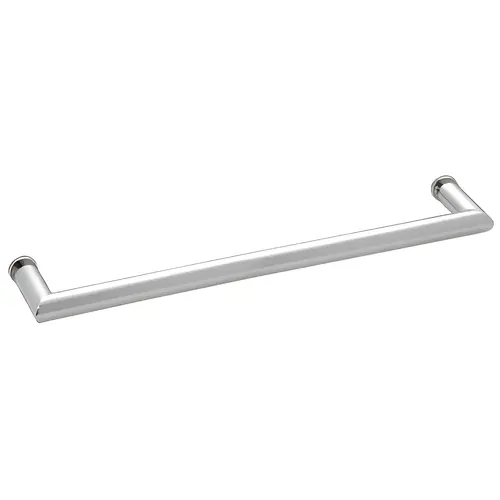 Polished Chrome 24" MT Series Round Tubing Mitered Corner Single-Sided Towel Bar Polished Chrome 24" MT Series Round Tubing Mitered Corner Single-Sided Towel Bar