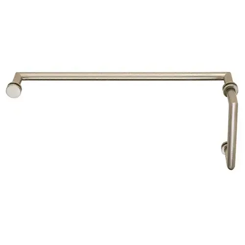 Brushed Nickel MT Series Combination 6" Pull Handle 24" Towel Bar