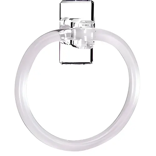 Clear Acrylic Mirrored 7" Towel Ring Clear Acrylic Mirrored 7" Towel Ring