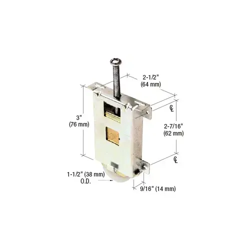 1-1/2" Nylon Wardrobe Door Roller for Monarch Mirror Door 1-1/2" Nylon Wardrobe Door Roller for Monarch Mirror Door