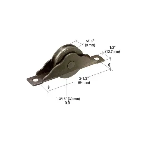 1-3/16" Steel Ball Bearing Sliding Door Roller - pack of 2 1-3/16" Steel Ball Bearing Sliding Door Roller - pack of 2