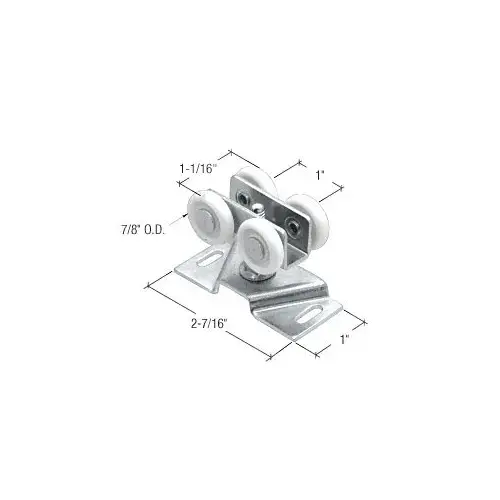 7/8" Nylon Wardrobe Door Roller