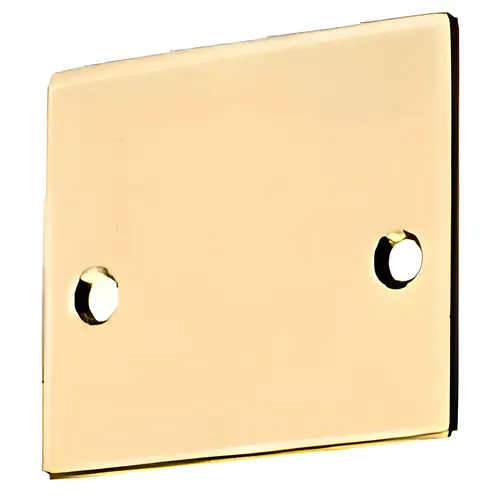 Polished Brass End Cap with Screws for NH2 Series Wide U-Channel Polished Brass End Cap with Screws for NH2 Series Wide U-Channel