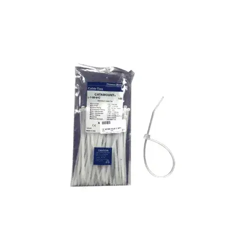 Natural 7.5" Nylon Cable Ties White Natural 7.5" Nylon Cable Ties White