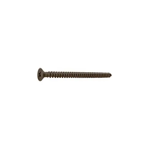 Oil Rubbed Bronze 10 x 3" Wall Mounting Flat Head Phillips Sheet Metal Screws - pack of 10