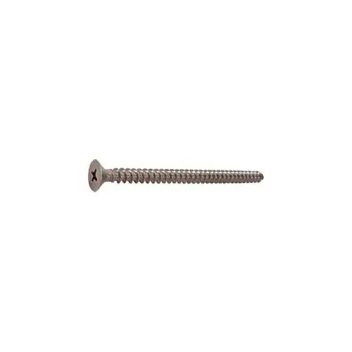 Brushed Nickel 10 x 3" Wall Mounting Flat Head Phillips Sheet Metal Screws - pack of 10 Brushed Nickel 10 x 3" Wall Mounting Flat Head Phillips Sheet Metal Screws - pack of 10