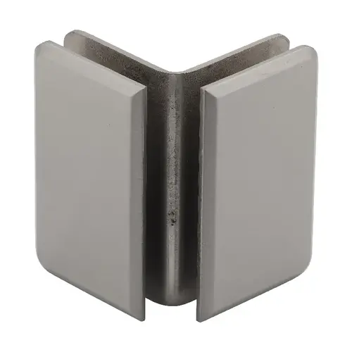 Brushed Nickel Pinnacle and Prima Series Glass-to-Glass Bracket Brushed Nickel Pinnacle and Prima Series Glass-to-Glass Bracket