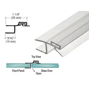 CRL P120SDJ Polycarbonate Strike and Door H-Jamb with Vinyl Insert