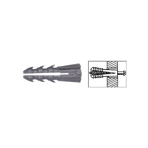 CRL 1/4" Plastic Screw Anchor Without Shoulder - 100 Each CRL 1/4" Plastic Screw Anchor Without Shoulder - 100 Each