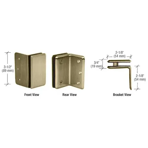 Brushed Bronze Pinnacle and Prima Series Wall Mount Bracket Brushed Bronze Pinnacle and Prima Series Wall Mount Bracket