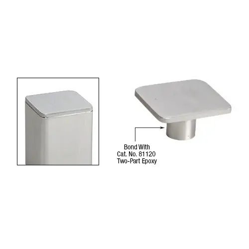 Brushed Stainless Steel P1 Top Post Cap