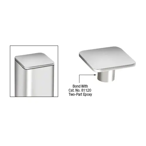 Polished Stainless Steel P1 Top Post Cap