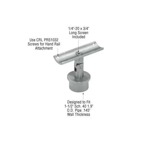 Polished Stainless 1.9" Round P-Series Swivel Standoff Saddle Polished Stainless 1.9" Round P-Series Swivel Standoff Saddle