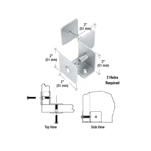 Polished Stainless Bullet Resistant Protective Barrier System 90 degree Bottom Mount Inside Clamp Polished Stainless Bullet Resistant Protective Barrier System 90 degree Bottom Mount Inside Clamp