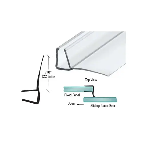3/8" Polycarbonate 'U' with 90 Degree Vinyl Finseal - 95" Stock Length Clear 3/8" Polycarbonate 'U' with 90 Degree Vinyl Finseal - 95" Stock Length Clear