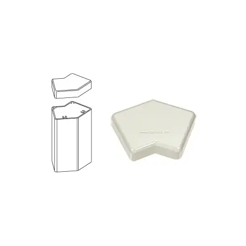 Oyster White 100 Series 135 Degree Post Cap Oyster White 100 Series 135 Degree Post Cap