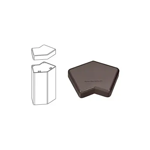 Matte Bronze 100 Series 135 Degree Post Cap Matte Bronze 100 Series 135 Degree Post Cap