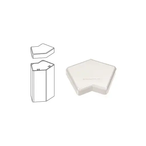 Sky White 100 Series 135 Degree Post Cap Sky White 100 Series 135 Degree Post Cap