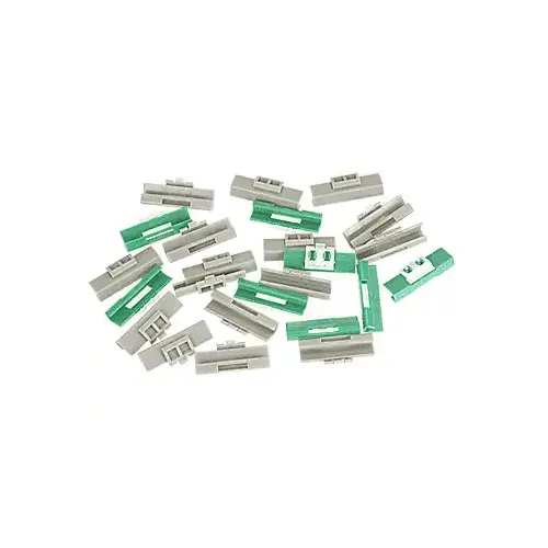 1979-1989 All Volvo Models Windshield Clip Kit for Windshield FCW404 With 24 Green and Gray Clips Clear
