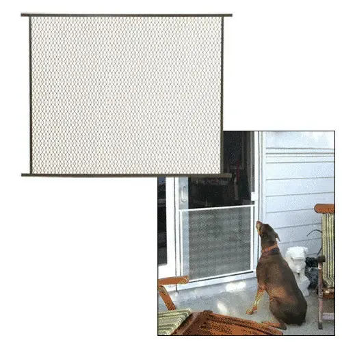 Bronze 30" Sliding Screen Door Grille Bronze 30" Sliding Screen Door Grille
