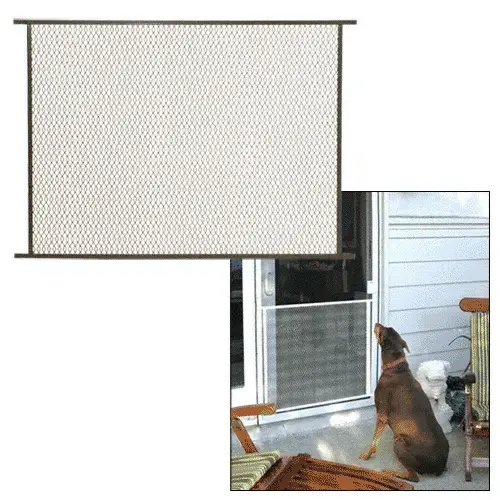 Bronze 48" Sliding Screen Door Grille Bronze 48" Sliding Screen Door Grille