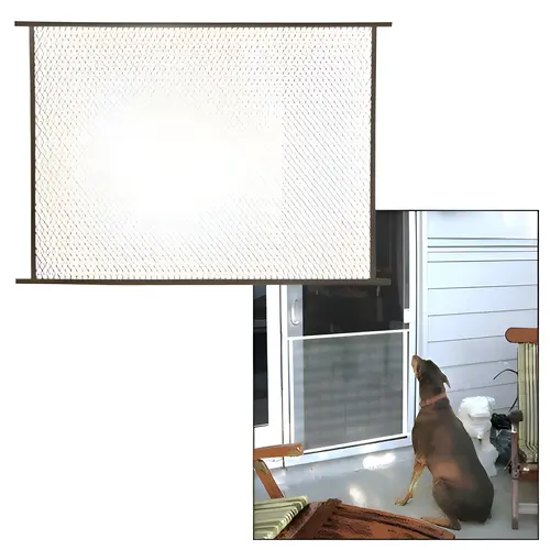 Bronze 48" Sliding Screen Door Grille Bronze 48" Sliding Screen Door Grille