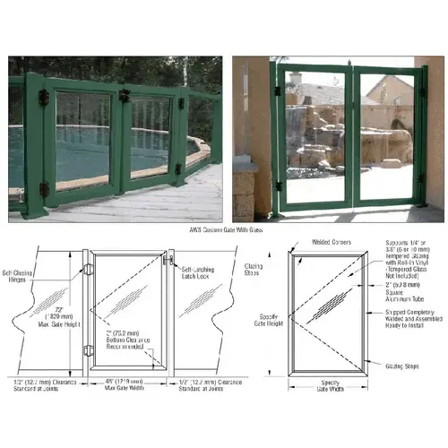 Custom Color AWS Custom Gate System Specify