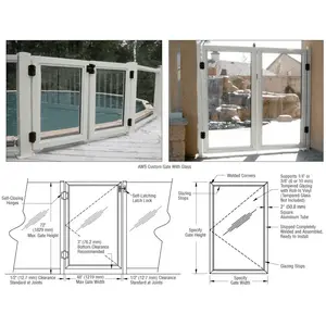CRL PGAWS1S Silver Metallic AWS Custom Gate System