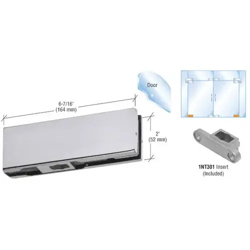 Brushed Stainless Bottom Door Patch with 1NT301 Insert Brushed Stainless Bottom Door Patch with 1NT301 Insert