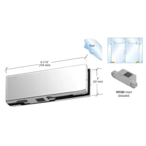 Polished Stainless Bottom Door Patch with 1NT302 Insert Polished Stainless Bottom Door Patch with 1NT302 Insert