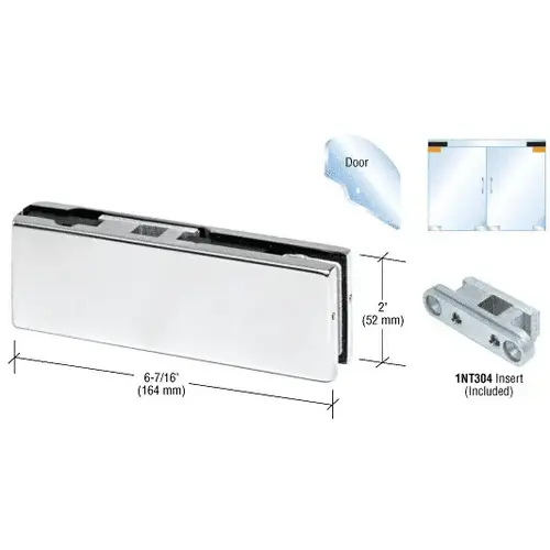 Aluminum European Top Door Patch Fitting with 1NT304 Insert Satin Anodized Aluminum European Top Door Patch Fitting with 1NT304 Insert Satin Anodized