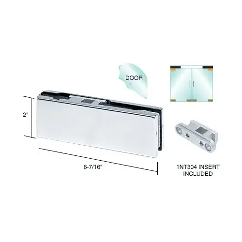 Polished Stainless European Top Door Patch Fitting with 1NT304 Insert Polished Stainless European Top Door Patch Fitting with 1NT304 Insert