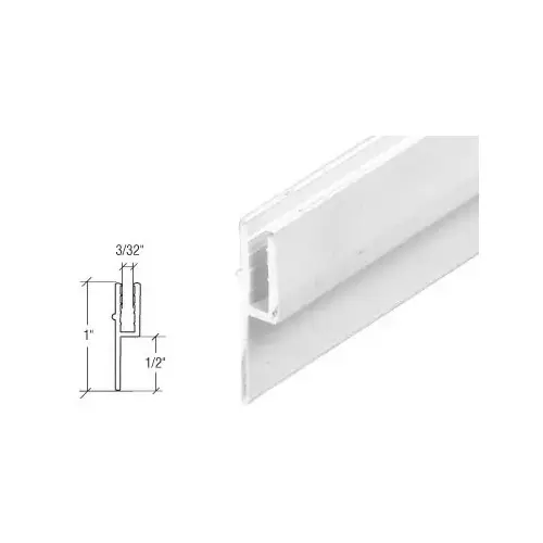 White Rigid Vinyl Lip Frame 72" Stock Length White Rigid Vinyl Lip Frame 72" Stock Length