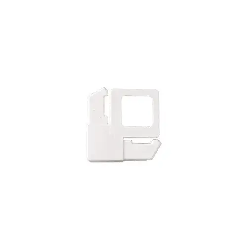 White 5/16" Square Cut With Lift Tab Plastic Screen Frame Corner - pack of 100