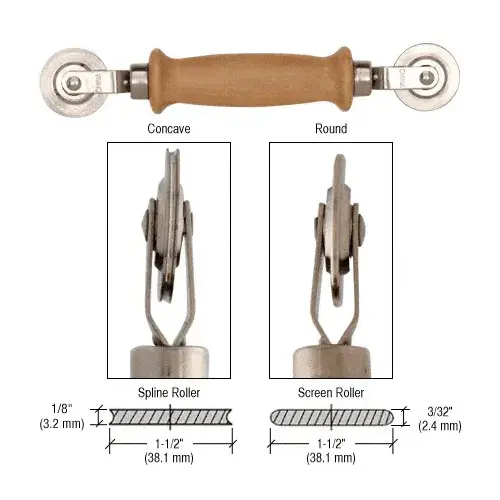 Standard Combination Steel Wheel Screen and Spline Roller