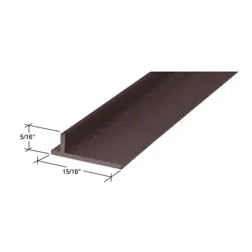Bronze 72" Sliding Screen Door Rail
