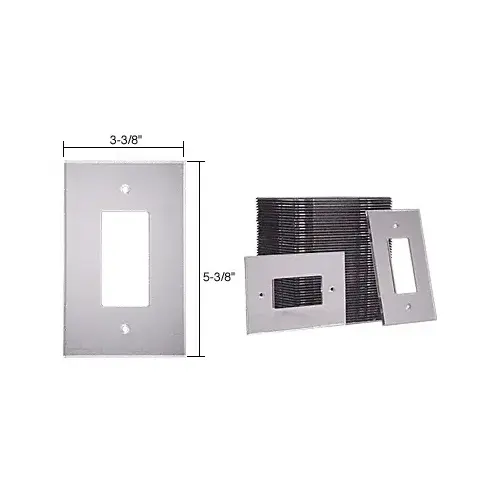 Clear Single Decora Acrylic Mirror Plates in Bulk - pack of 50 Clear Single Decora Acrylic Mirror Plates in Bulk - pack of 50