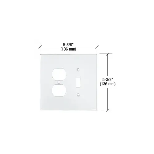 Clear Duplex Toggle Combo Acrylic Mirror Plate Clear Duplex Toggle Combo Acrylic Mirror Plate