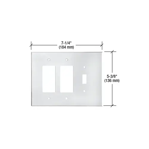 Clear Double Designer Switch Acrylic Mirror Plate Clear Double Designer Switch Acrylic Mirror Plate