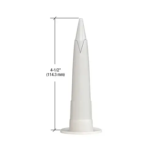 Auto Urethane Nozzles - Wide Mouth White - pack of 6