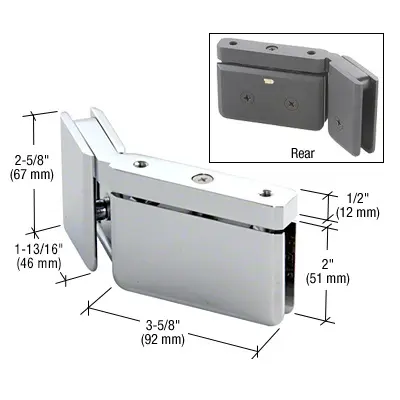 CRL Polished Chrome LH 135 Degree Prima Hinge with U-Clamp PPH0735LCH CRL Polished Chrome LH 135 Degree Prima Hinge with U-Clamp PPH0735LCH