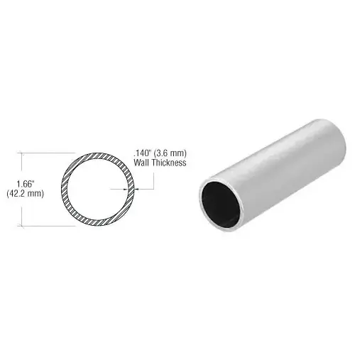 Brushed Stainless 1-1/4" Schedule 40 Pipe Rail Tubing - 240" Brushed Stainless 1-1/4" Schedule 40 Pipe Rail Tubing - 240"