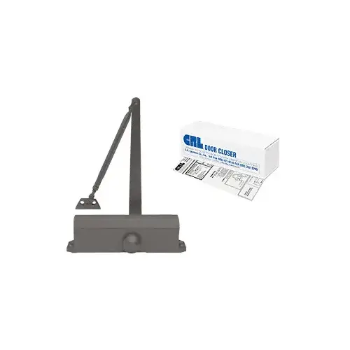 Dark Bronze Adjustable Spring Power Size 2 - 5 Surface Mount Door Closer Dark Bronze Adjustable Spring Power Size 2 - 5 Surface Mount Door Closer