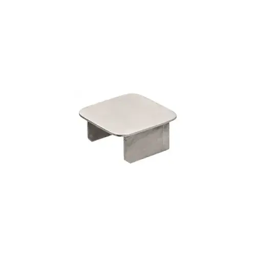 Brushed Stainless 2" Square End Cap