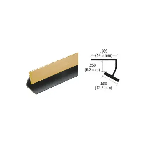 Brass Plastic Reflective Inside Corner - 96" Stock Length Brass Plastic Reflective Inside Corner - 96" Stock Length