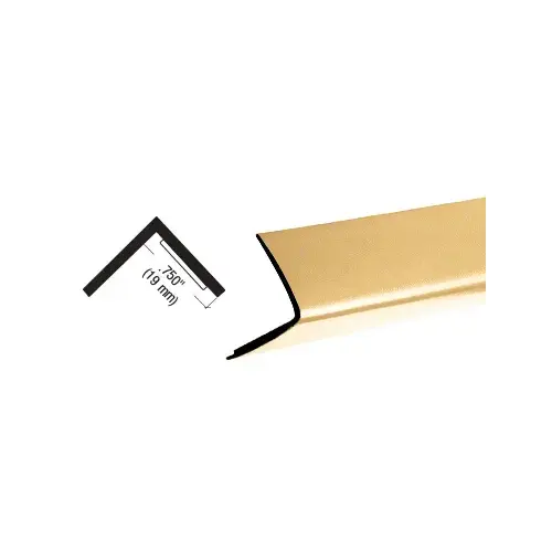 Brass Plastic 3/4" Reflective Outside Angle - 96" Stock Length